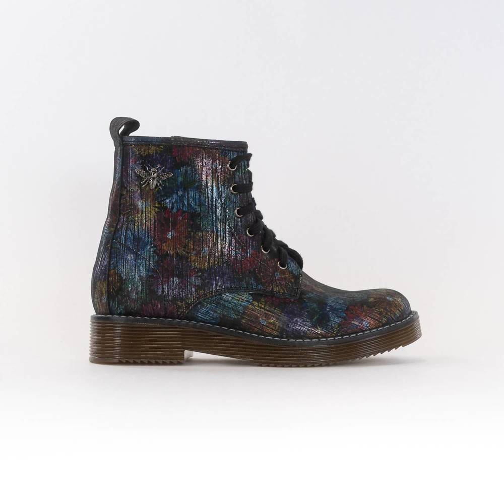 NEW V-ITALIA women's 732-b95 boot in floral
